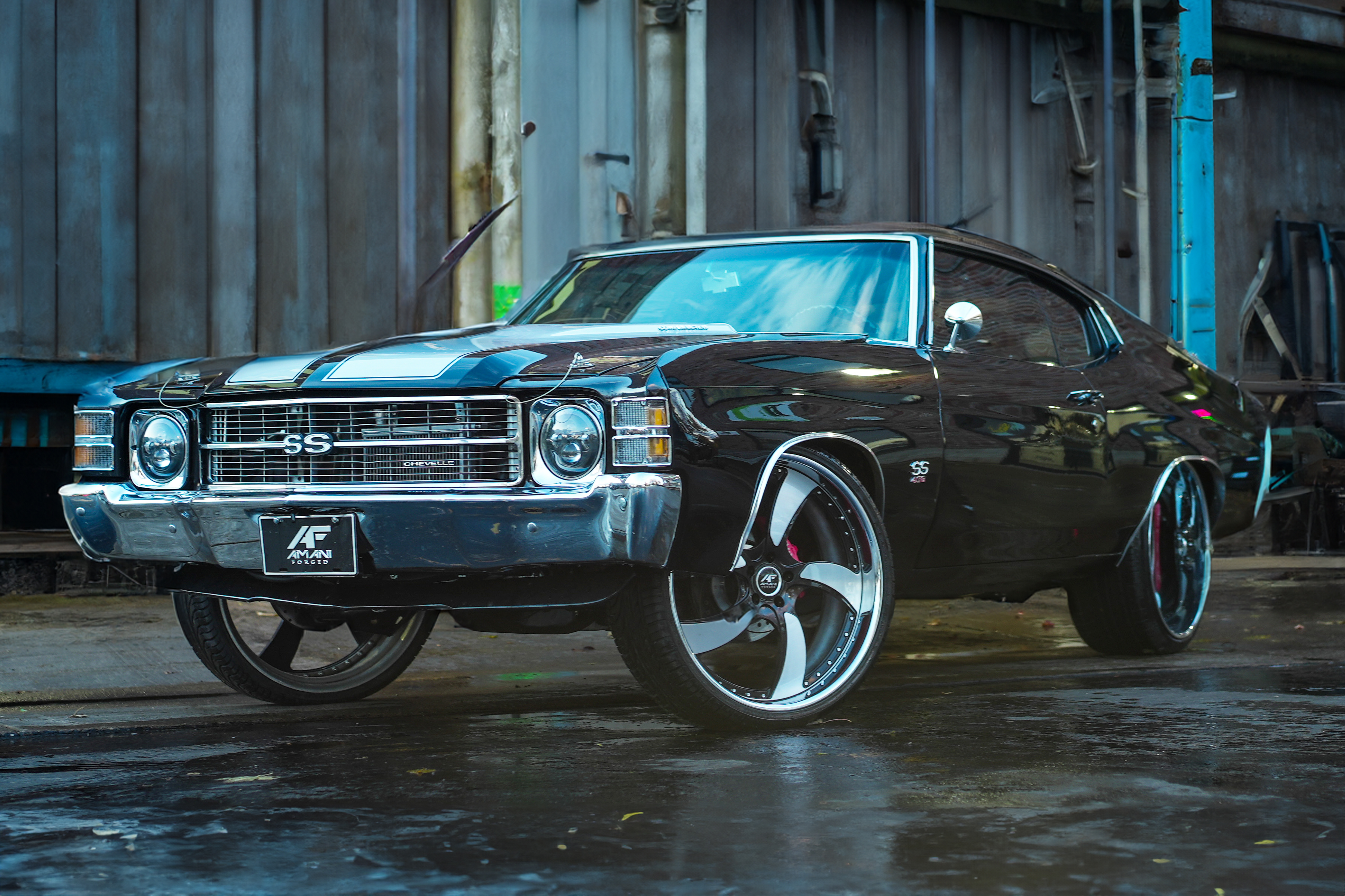 QA1's big wheel suspension kit for GM A-body cars, allowing up to 24-inch wheels for classic models like Chevelle, GTO, and Cutlass.