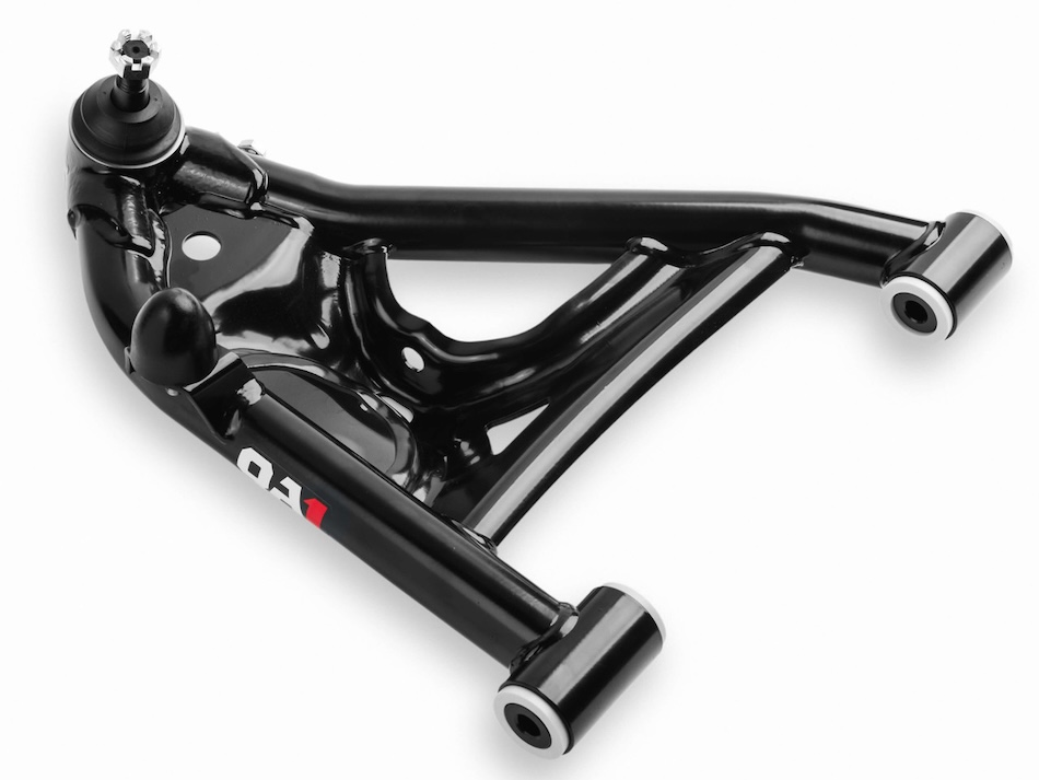 QA1 control arms feature low friction bushings for consistent, free movement.