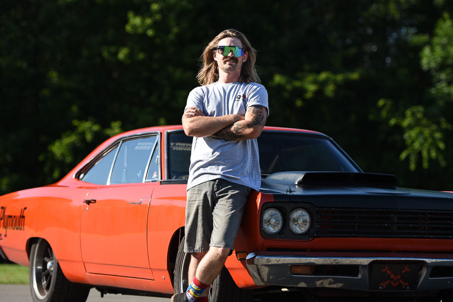 Wyatt Lennon's 1969 Plymouth Road Runner features QA1 suspension components, including a 4-link conversion and control arms.