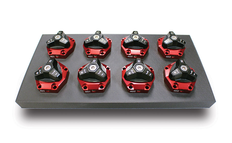 QA1 MOD series shocks with modular QuickTune valve packs allow easy customization of suspension stiffness without disassembly for drag racing, road course, and street performance. QA1 MOD series shocks with modular QuickTune valve packs allow easy customization of suspension stiffness without disassembly for drag racing, road course, and street performance.