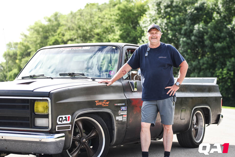 Mark Frisbie's Chevrolet C10 pickup featuring QA1 suspension components.